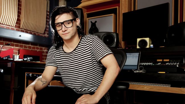 Американский музыкант и продюсер Сонни Джон Мур, Skrillex. Архивное фото