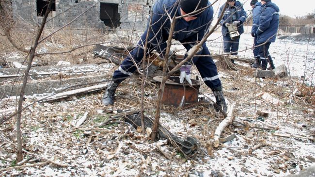 Обезвреживание снарядов на Донбассе Обезвреживание снарядов на Донбассе