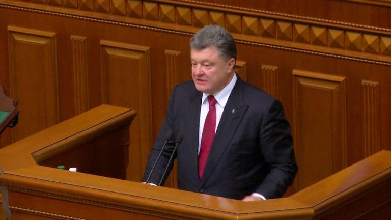 Порошенко о внеблоковом статусе Украины и безопасности страны