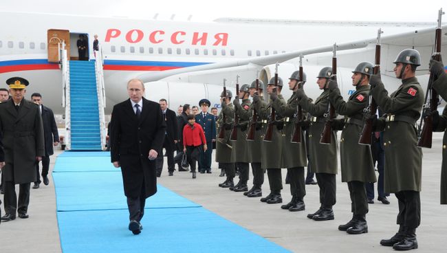 Рабочий визит В.Путина вТурцию