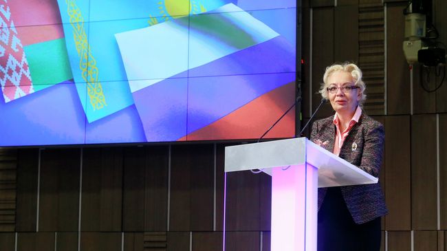 Министр по основным направлениям интеграции и макроэкономике Евразийской экономической комиссии Татьяна Валовая. Архивное фото Министр по основным направлениям интеграции и макроэкономике Евразийской экономической комиссии Татьяна Валовая. Архивное фото