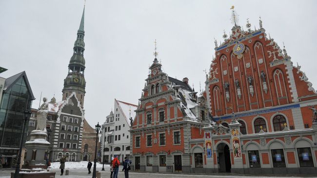 Старый город в Риге. Архивное фото Старый город в Риге. Архивное фото