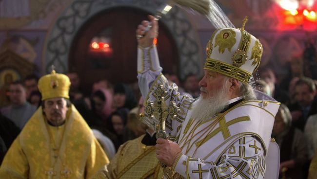 Патриарх Кирилл освятил восстановленный храм преподобного Сергия Радонежского в Царском Селе Патриарх Кирилл освятил восстановленный храм преподобного Сергия Радонежского в Царском Селе