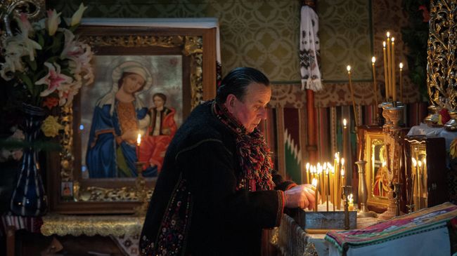 Церковь в украинском селе