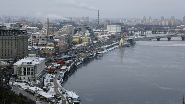 Вид  Киева. Архивное фото.