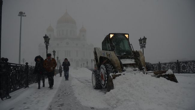 Снегопад в Москве