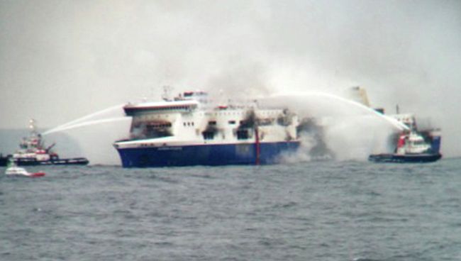 Пожар на пароме Norman Atlantic в Ионическом море