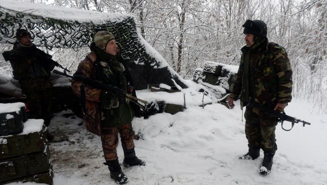 Бойцы украинского добровольческого батальона. Архивное фото Бойцы украинского добровольческого батальона. Архивное фото