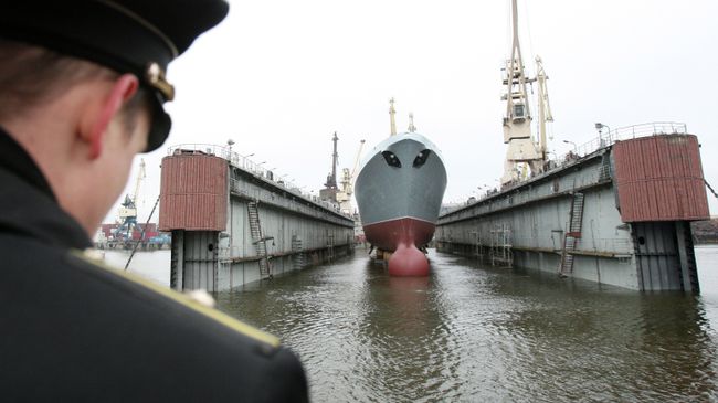 Спуск на воду головного фрегата ВМФ РФ Адмирал флота Сергей Горшков Спуск на воду головного фрегата ВМФ РФ Адмирал флота Сергей Горшков