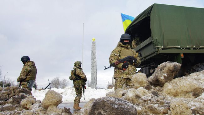 Бойцы Нацгвардии Украины в Одессе, 5 января 2015