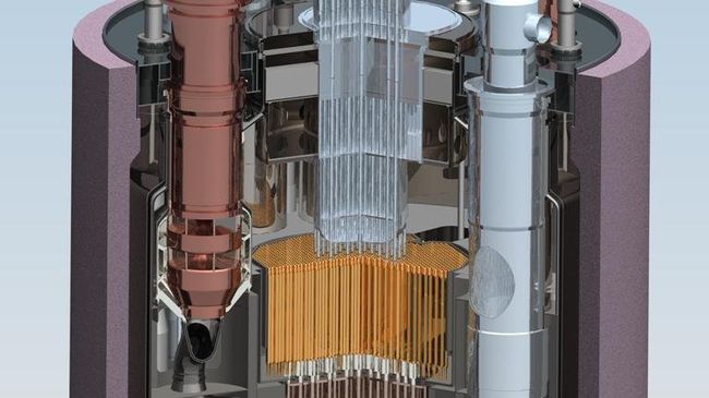 Схема атомного реактора на быстрых нейтронах БН-1200 Схема атомного реактора на быстрых нейтронах БН-1200