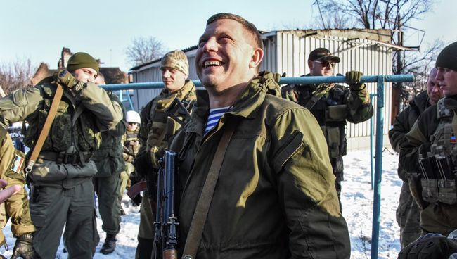 Александр Захарченко в районе аэропорта Донецка Александр Захарченко в районе аэропорта Донецка