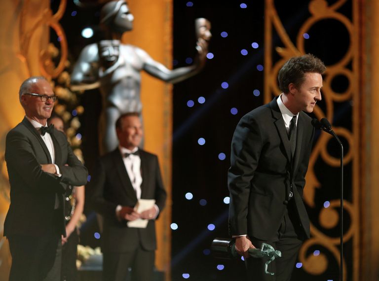 Актер Эдвард Нортон на церемонии вручения премии Гильдии киноактеров США Актер Эдвард Нортон на церемонии вручения премии Гильдии киноактеров США