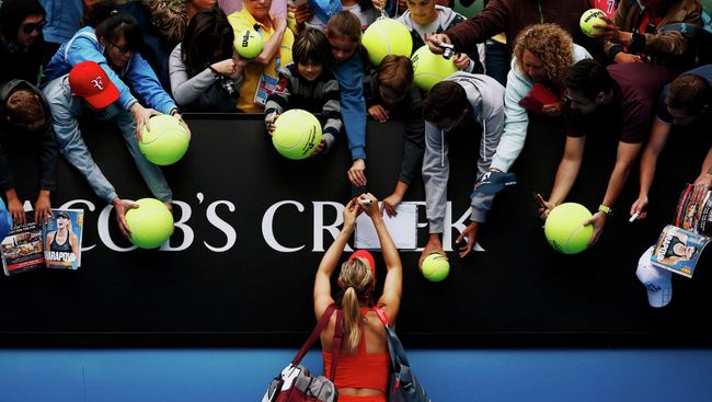 Российская теннисистка Мария Шарапова на Australian Open 2015 Российская теннисистка Мария Шарапова на Australian Open 2015