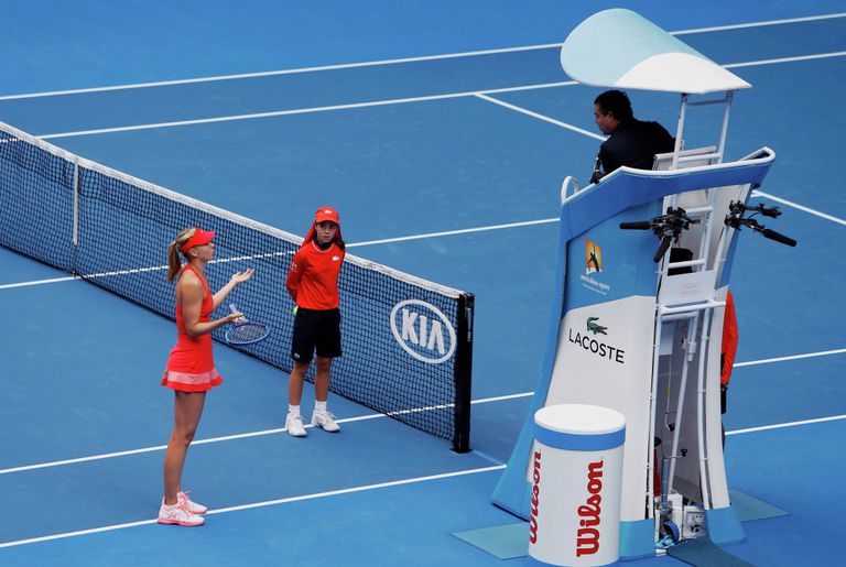 Российская теннисистка Мария Шарапова на Australian Open 2015 Российская теннисистка Мария Шарапова на Australian Open 2015