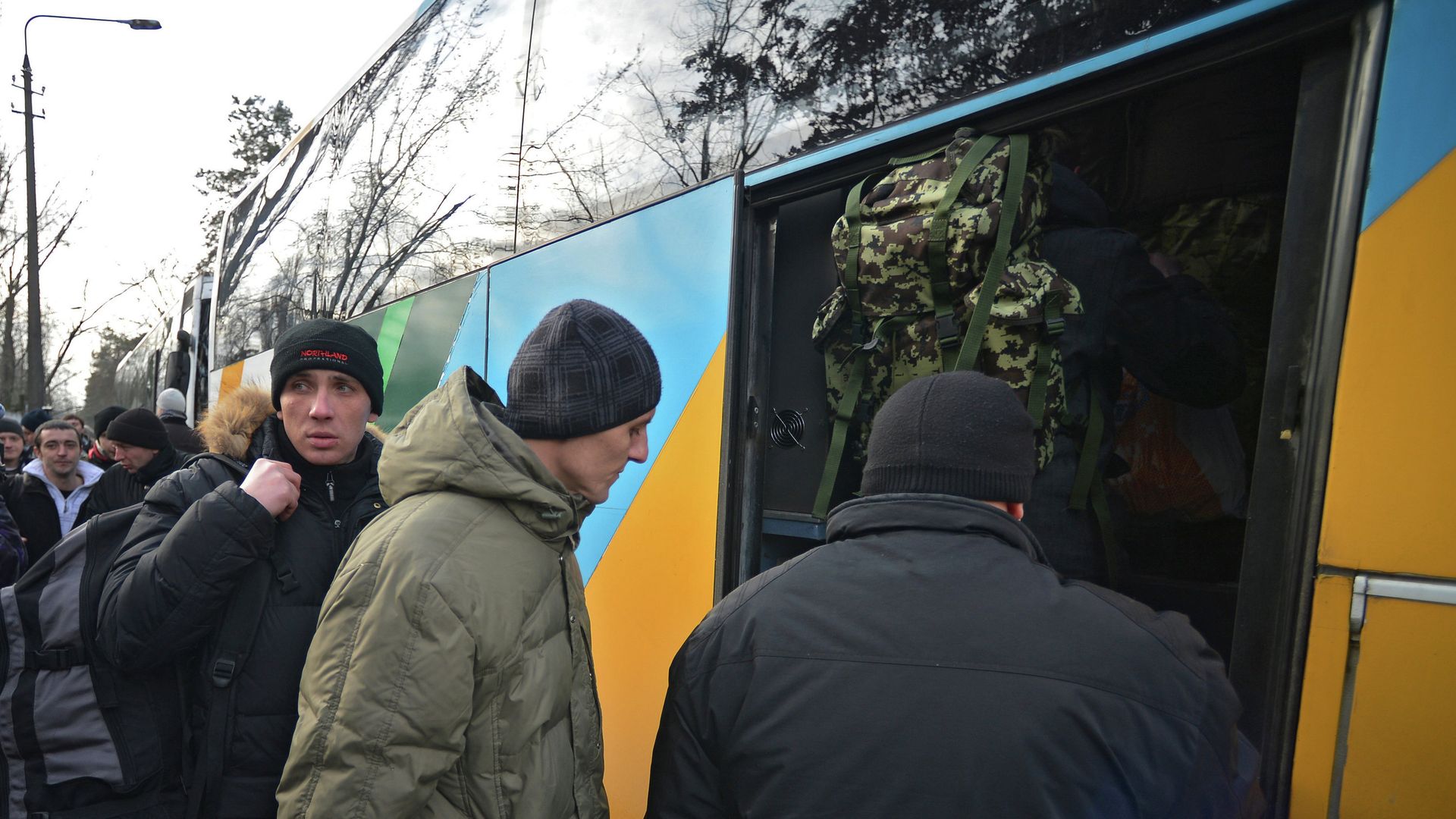 Призывники в украинскую армию на одном из призывных пунктов в Киеве - РИА Новости, 1920, 04.06.2024