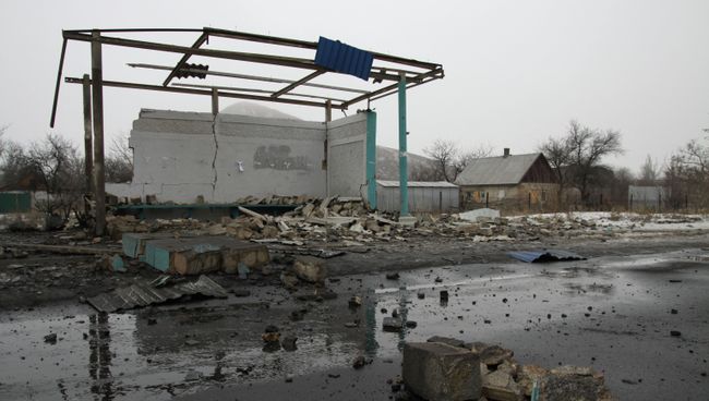 Последствия обстрела Донецка Последствия обстрела Донецка