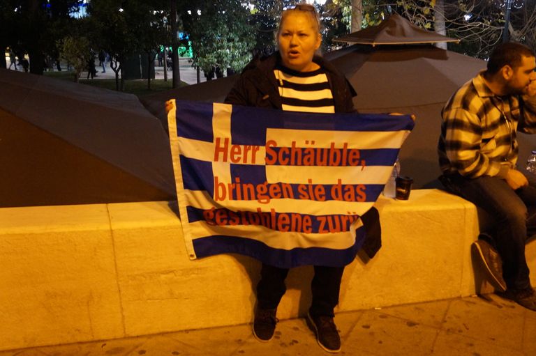 Митинг в Афинах, 5 февраля 2015 Митинг в Афинах, 5 февраля 2015