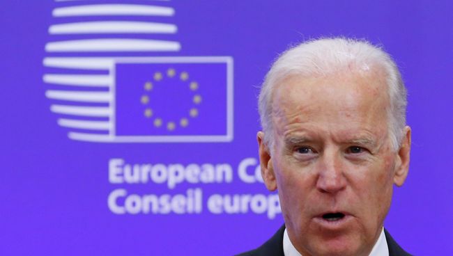 Вице-президент США Джо Байден в штаб-квартире ЕС в Брюсселе Вице-президент США Джо Байден в штаб-квартире ЕС в Брюсселе