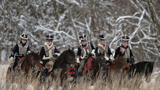 Участники военно-исторической реконструкции событий Отечественной войны 1812