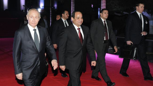 Визит президента РФ В.Путина в Египет. Архивное фото Визит президента РФ В.Путина в Египет. Архивное фото
