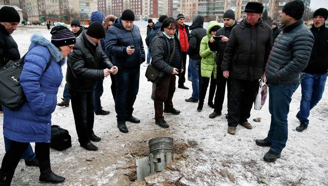 Остатки снаряда упавшего на Краматорск