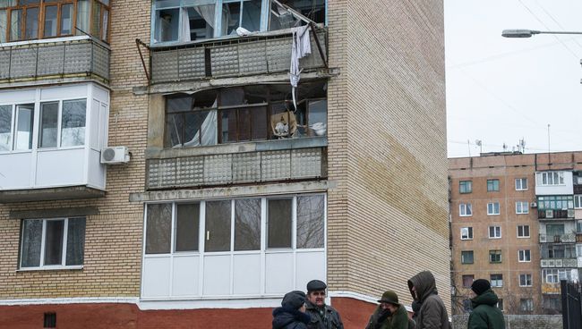 Последствия обстрела Краматорска. Архивное фото Последствия обстрела Краматорска. Архивное фото
