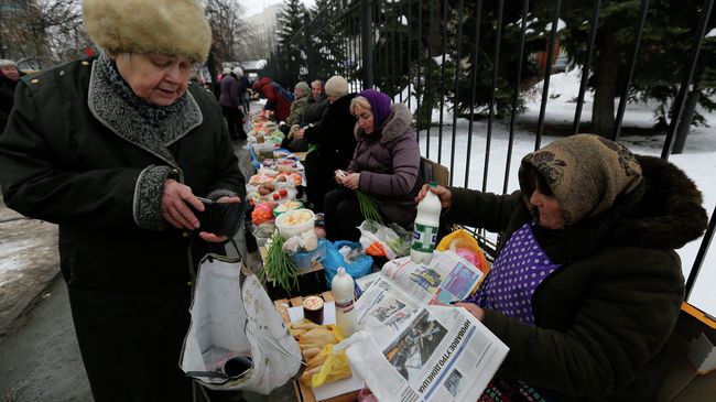 Уличный рынок в Киеве