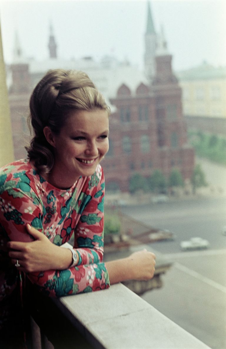 Французская актриса Марина Влади в дни проведения IV Московского международного кинофестиваля Французская актриса Марина Влади в дни проведения IV Московского международного кинофестиваля