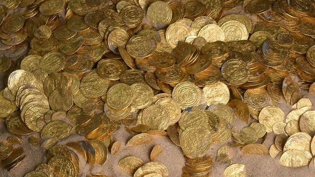 Самый большой в истории Израиля клад золотых монет Самый большой в истории Израиля клад золотых монет