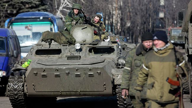 Ополченцы ДНР в Дебальцево 23 февраля 2015 Ополченцы ДНР в Дебальцево 23 февраля 2015