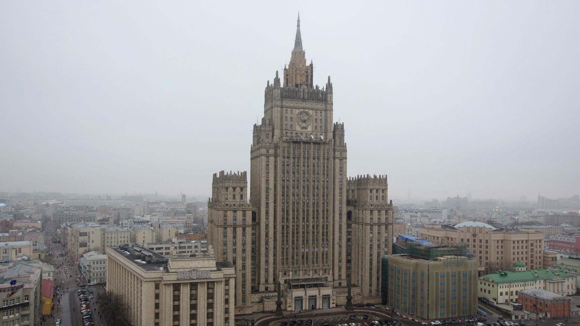Здание МИД РФ на Смоленской площади в Москве Здание МИД РФ на Смоленской площади в Москве - РИА Новости, 1920, 24.08.2026