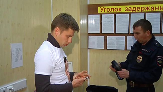 Депутат Верховной рады Украины Алексей Гончаренко в отделении полиции. Архивное фото
