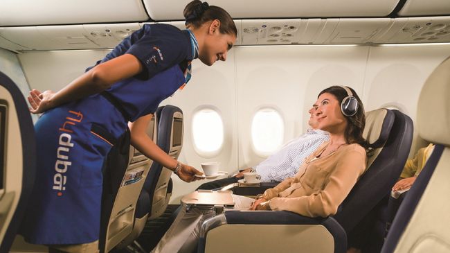 В салоне бизнес-класса авиакомпании flydubai. Архивное фото