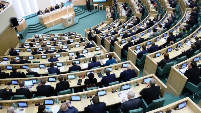 Заседание Совета Федерации РФ. Архивное фото