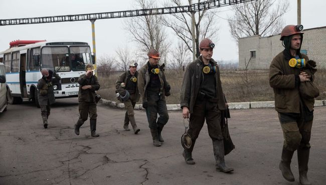 Ситуация на шахте имени Засядько в ДНР