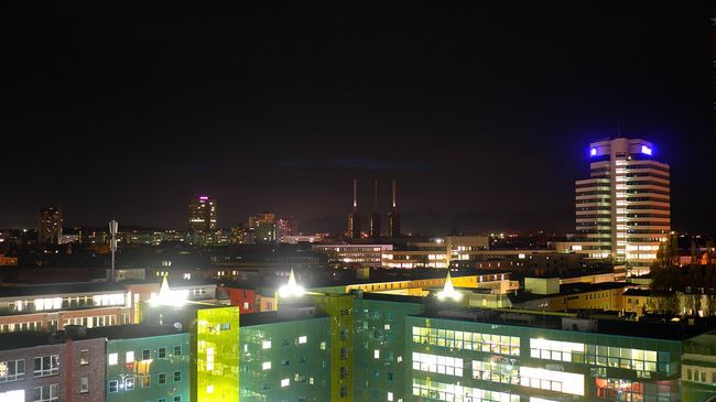 Вид города Ганновер, Германия Вид города Ганновер, Германия