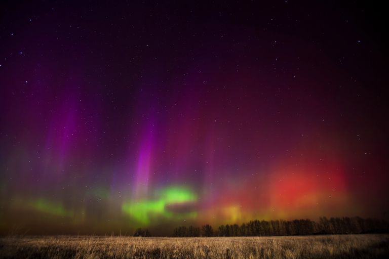 Северное сияние в Рязанской области Северное сияние в Рязанской области