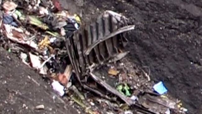 Обломки самолета Airbus A320 авиакомпании Germanwings