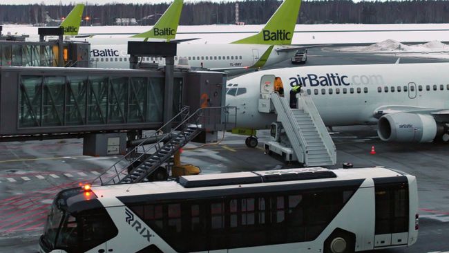 Самолеты AirBaltic. Архивное фото