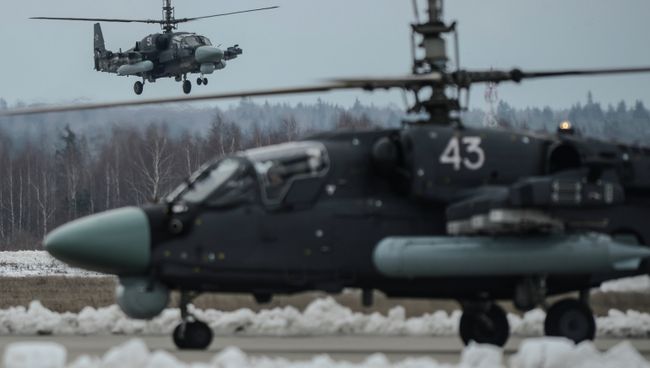Военные вертолеты. Архивное фото