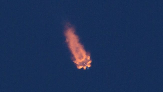 Старт ракеты SpaceX Falcon 9 с мыса Канаверал