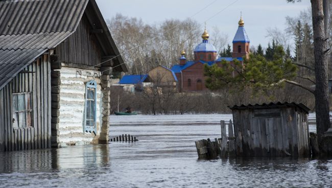 Паводок в Омской области. Архивное фото Паводок в Омской области. Архивное фото