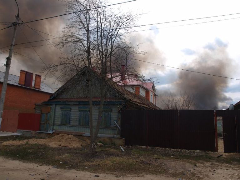 Ликвидация последствий взрыва склада пиротехнических изделий в Орле Ликвидация последствий взрыва склада пиротехнических изделий в Орле