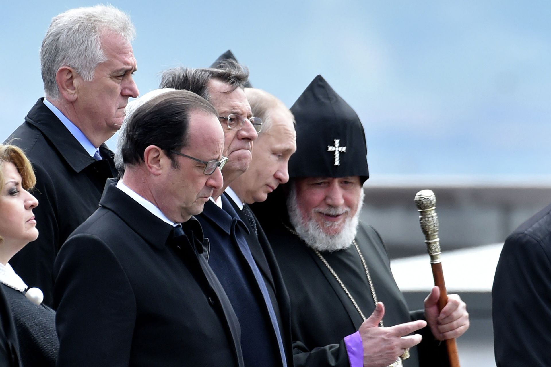 Церемония поминовения жертв геноцида армян в Ереване Церемония поминовения жертв геноцида армян в Ереване - РИА Новости, 1920, 25.04.2021