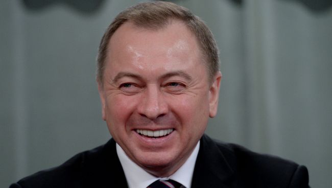 Министр иностранных дел Белоруссии Владимир Макей. Архивное фото