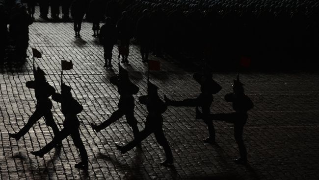 Репетиция военного парада в Москве. Архивное фото Репетиция военного парада в Москве. Архивное фото