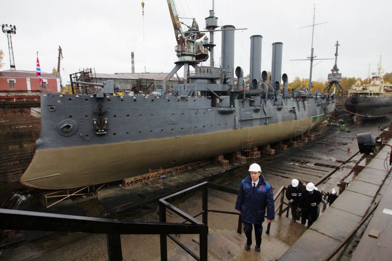 Ремонт крейсера Аврора Ремонт крейсера Аврора