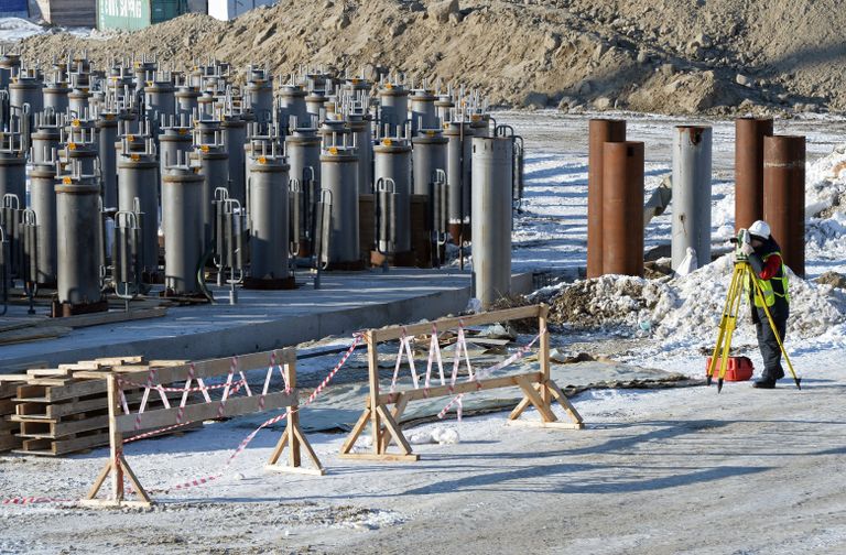 Строительство завода по производству сжиженного природного газа на Ямале Строительство завода по производству сжиженного природного газа на Ямале