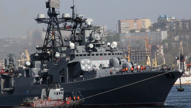 Большой противолодочный корабль (БПК) Маршал Шапошников. Архивное фото Большой противолодочный корабль (БПК) Маршал Шапошников. Архивное фото